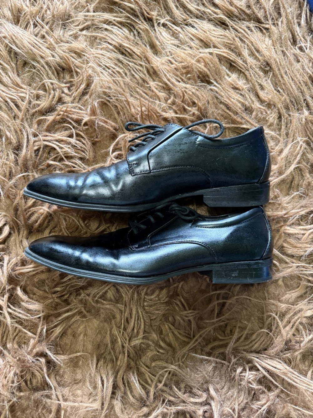 Alfani Black Men's Leather Derby Dress Shoes